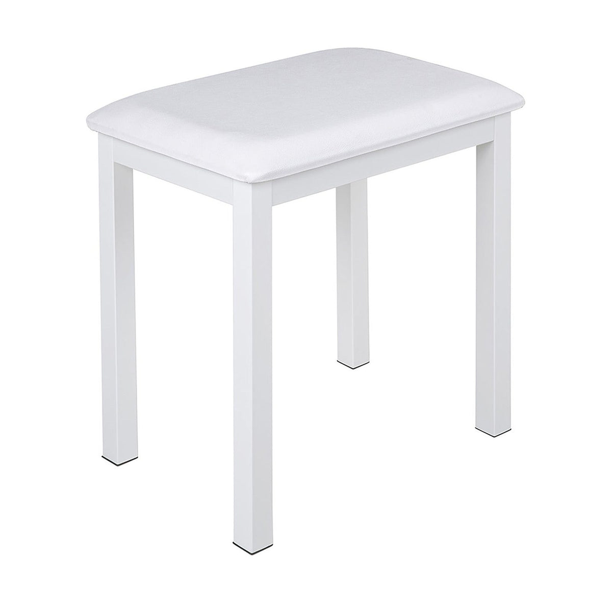 NUX NCK-430 Piano Bench — White Frame, Upholstered Seat 1