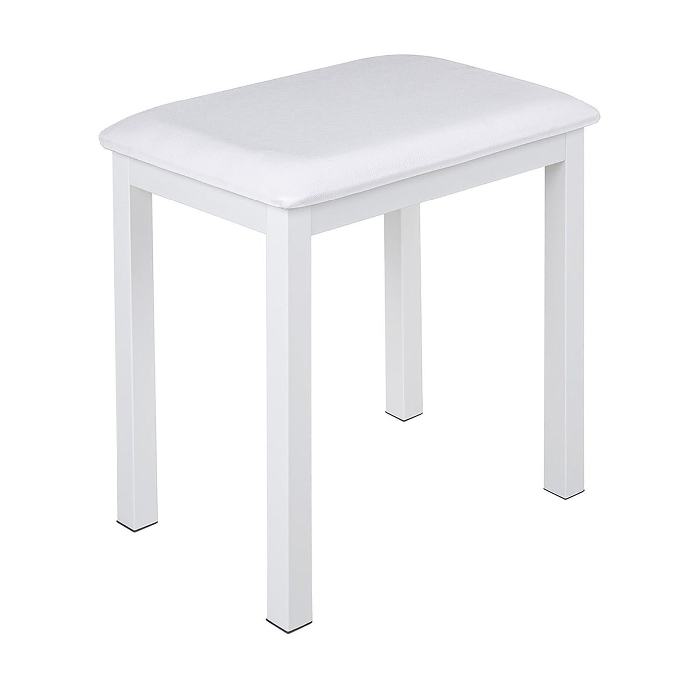 NUX NCK-430 Piano Bench — White Frame, Upholstered Seat