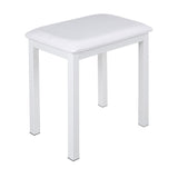 NUX NCK-430 Piano Bench — White Frame, Upholstered Seat