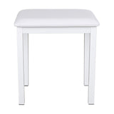 NUX NCK-430 Piano Bench — White Frame, Upholstered Seat 2