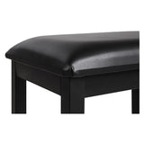 NUX NCK-430 Piano Bench — Black Frame, Upholstered Seat
