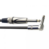 Stagg SGC6PL DL Deluxe Instrument Cable, Straight Jack To Right Angled Jack — 6m