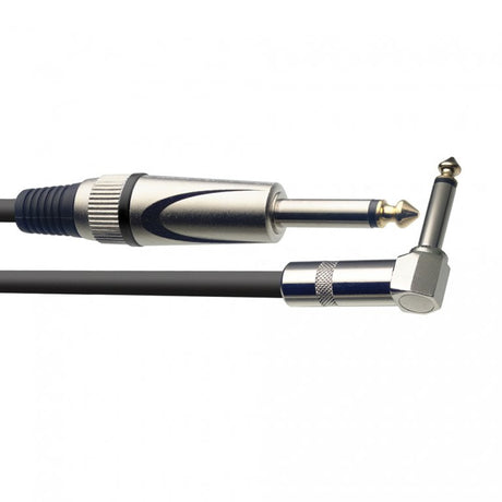 Stagg SGC6PL DL Deluxe Instrument Cable, Straight Jack To Right Angled Jack — 6m