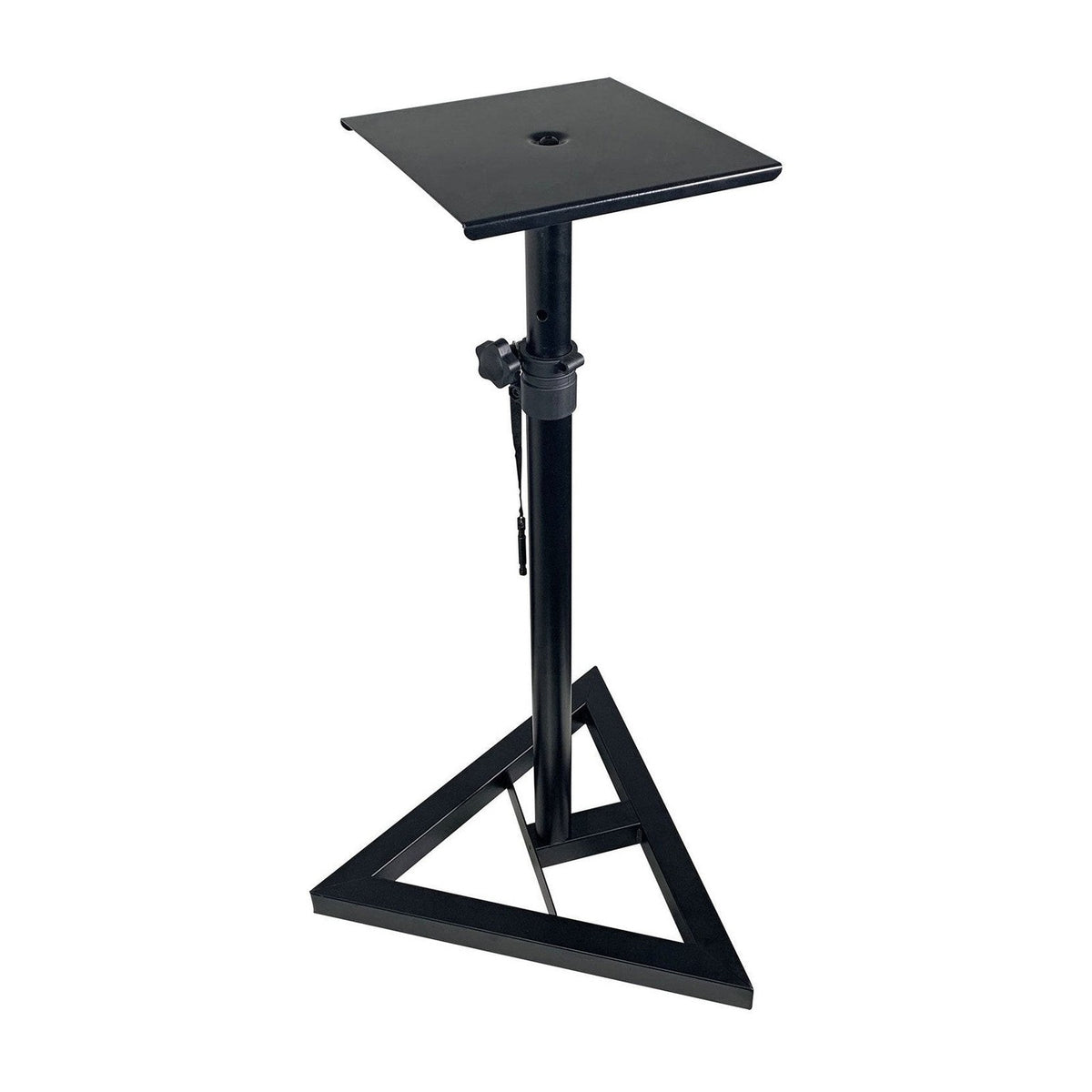 QTX Height Adjustable Monitor Speaker Stand with Triangular Base 1