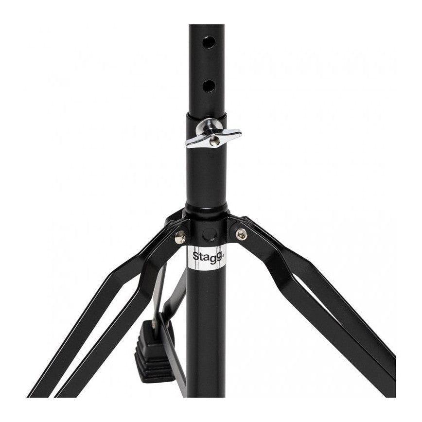 Stagg DT-32BK Double Braced Drum Throne — Black 2