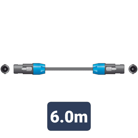 Citronic Speakon to Speakon Speaker Cable 6m – SPK Plug to SPK Plug 1
