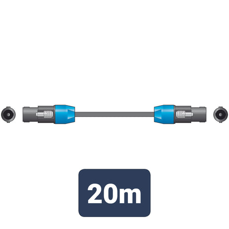 Citronic Speakon to Speakon Speaker Cable 20m – SPK Plug to SPK Plug 1