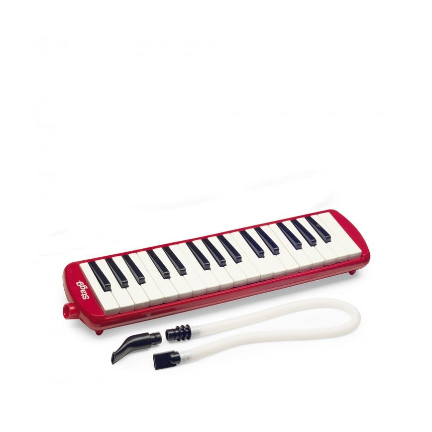 Stagg Melosta32 32-Key Melodica — With Mouthpiece, Tube And Case (Red)