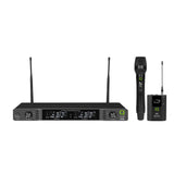 Q-Audio QWM 1970 HH+BP UHF Dual Diversity Wireless Handheld + Beltpack System
