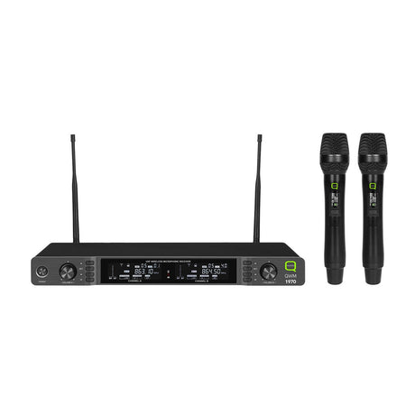 Q-Audio QWM 1970 HH UHF Dual Diversity Wireless Handheld System 1