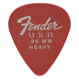 Fender Dura-Tone 351 Shape Plectrums, .96mm — Fiesta Red, 12-Pack 1