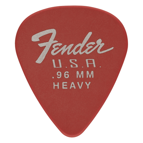 Fender Dura-Tone 351 Shape Plectrums, .96mm — Fiesta Red, 12-Pack 1