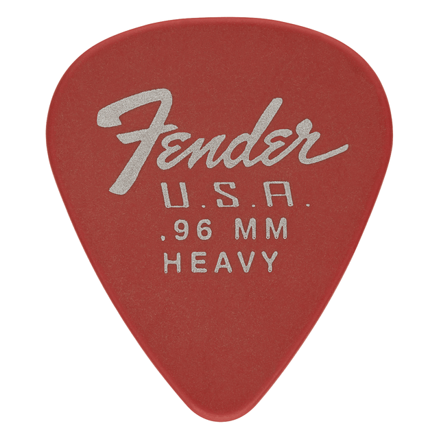Fender Dura-Tone 351 Shape Plectrums, .96mm — Fiesta Red, 12-Pack 1
