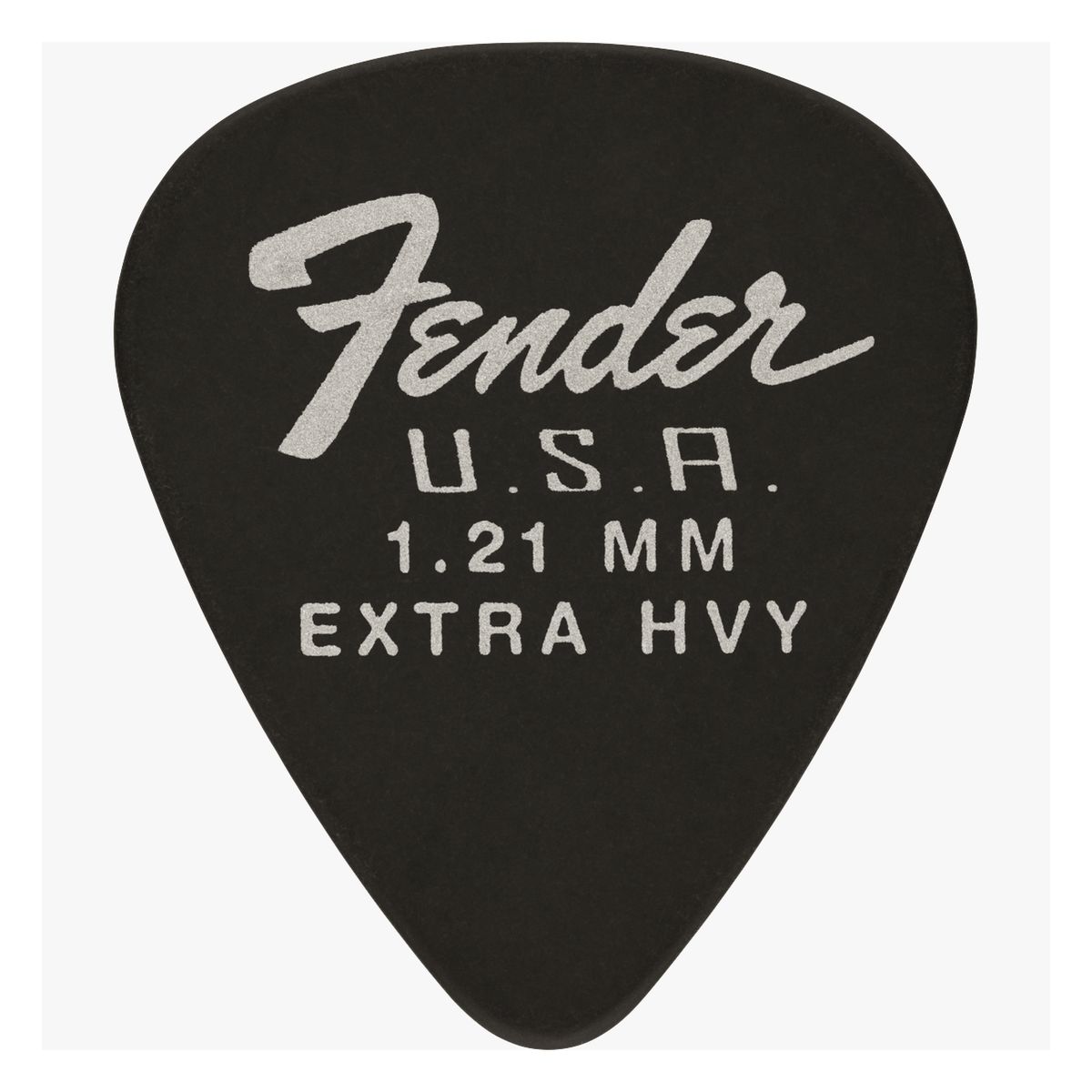 Fender Dura-Tone 351 Shape Plectrums, 1.21mm — Black, 12-Pack