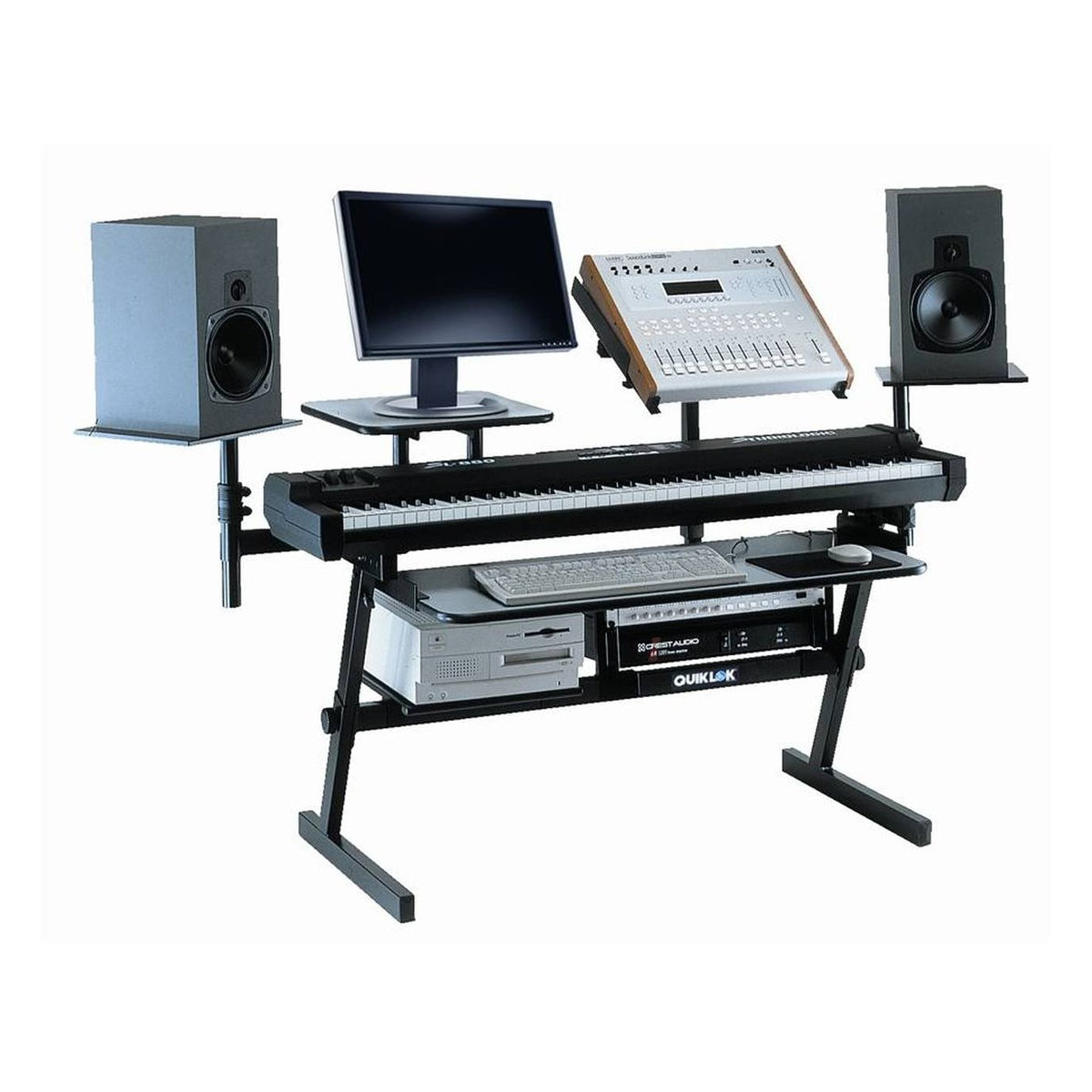 Quiklok Z716 Adjustable Single-Tier Z-Frame Keyboard Stand 2
