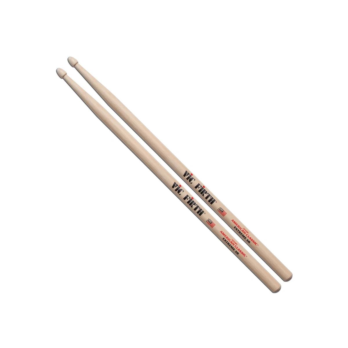 Vic Firth American Classic Extreme Drum Sticks, 5B, Wood Tip — Pair 1