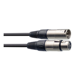 Stagg SMC3 3m XLR Male to Female Cable - Black 1
