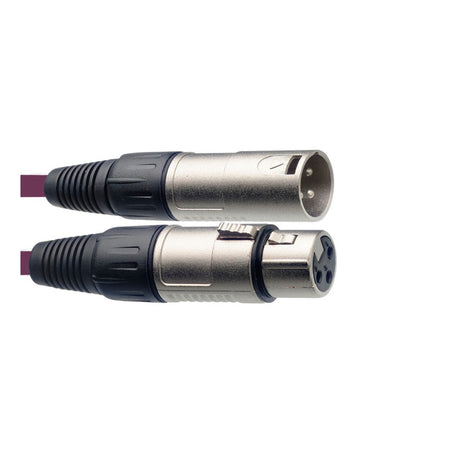 Stagg SMC3 3m XLR Male to Female Cable - Purple 1