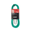 Stagg SGC3DL CGR Deluxe Instrument Cable, Mono Jack-Mono Jack — 3M Green 1