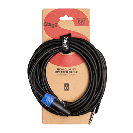 Stagg Speakon to 1/4" Jack Speaker Cable 6m – SSP6SP15 2