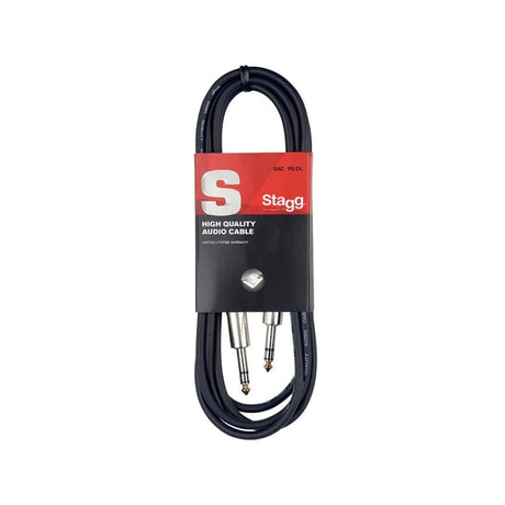 Stagg SAC1PS DL Balanced TRS Jack to TRS Jack Audio Cable — 1M 1