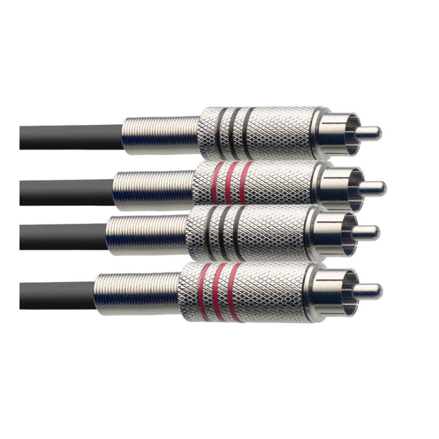 Stagg STC2C Twin RCA to RCA Cable - 2m/6ft 1