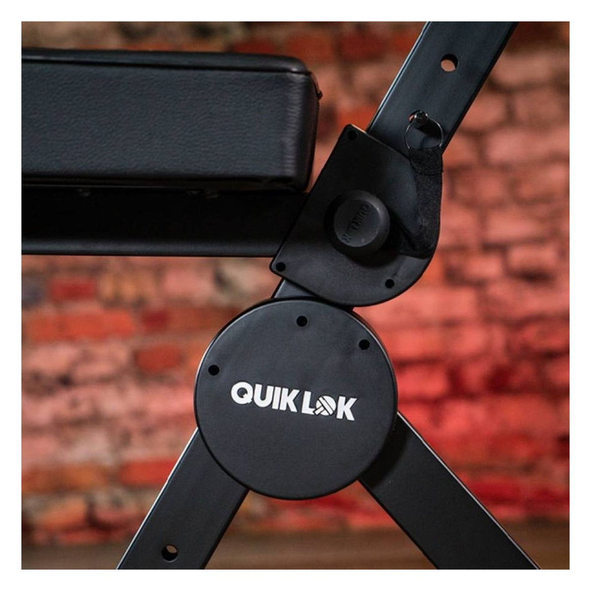 Quiklok DX749 Adjustable Musicians Stool With Backrest & Footrest 7
