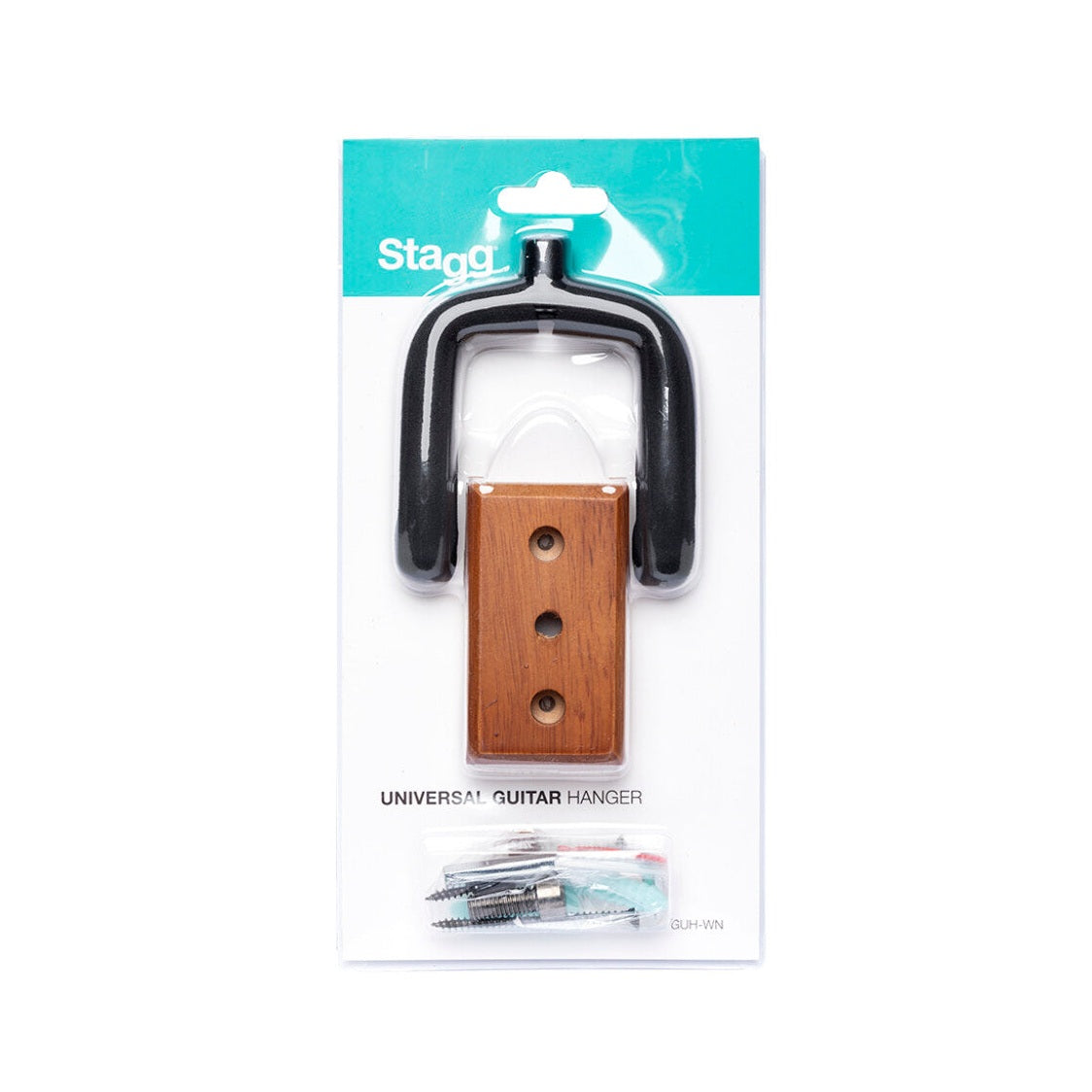 Stagg GUH-WN REC Guitar Wall Hanger with Wooden Base 2