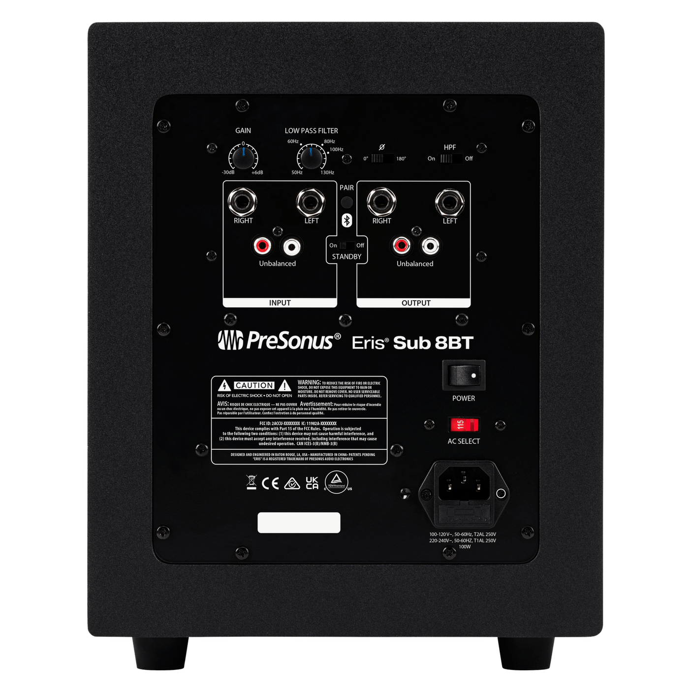 PreSonus Eris Sub 8BT Bluetooth Studio Subwoofer 2