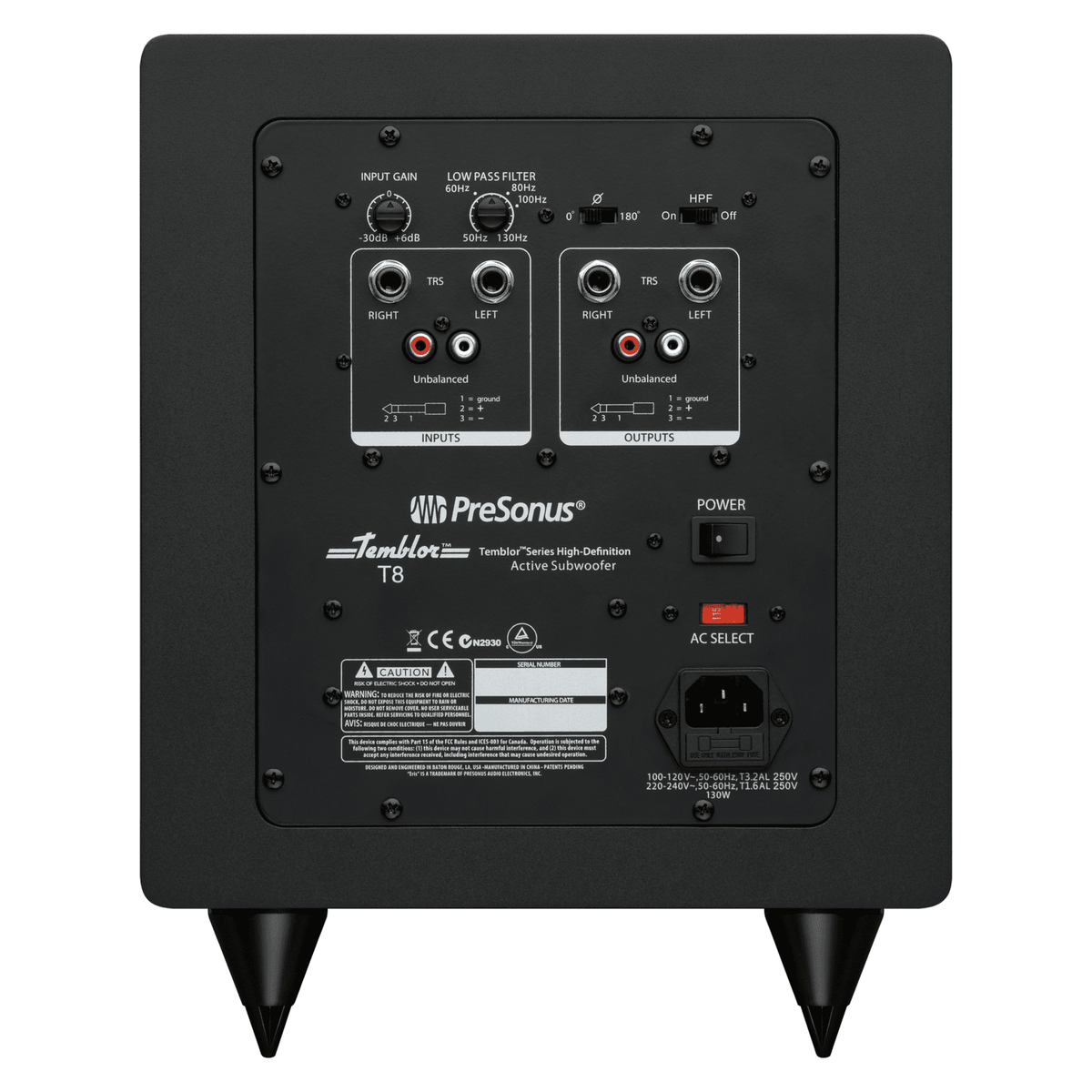 PreSonus Temblor T8 - 8" Active Studio Subwoofer 2