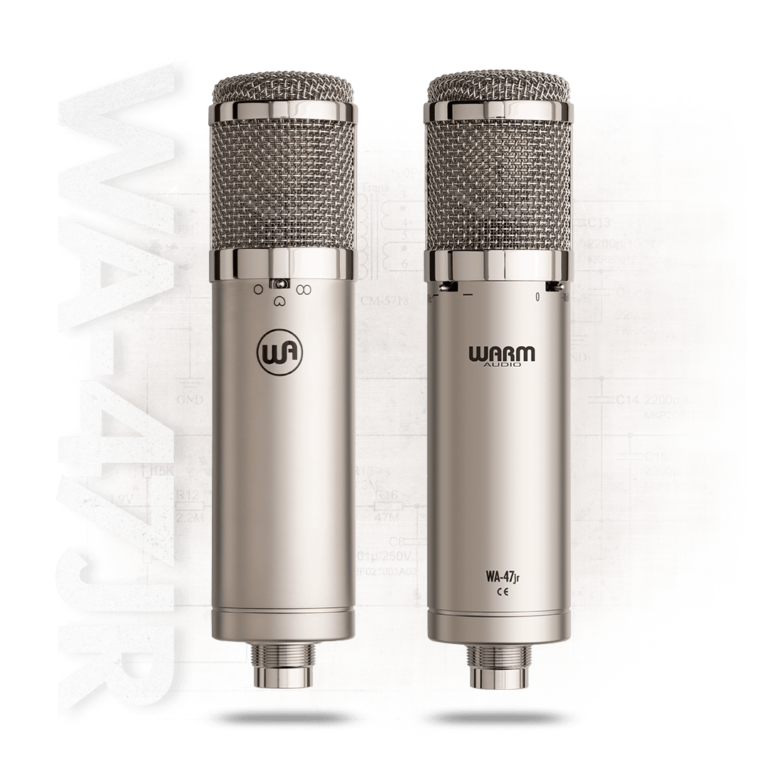 Warm Audio WA-47jr Transformer-less FET Condenser Microphone Nickel 2