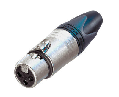 Neutrik NC3FXX 3-Pin XLR Female Cable Connector – Nickel 1