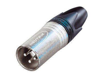 Neutrik NC3MXX 3-Pin XLR Male Cable Connector – Nickel 1