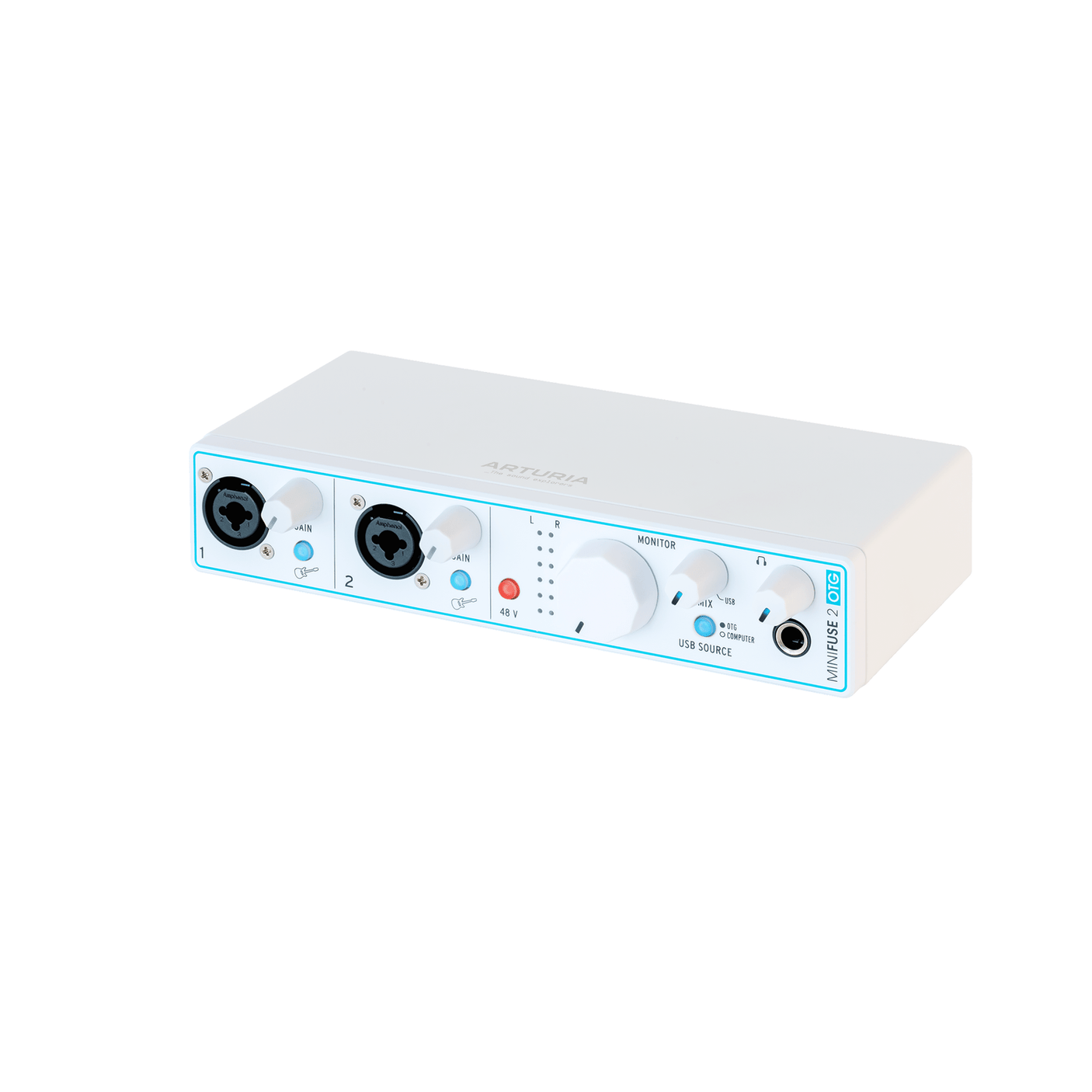 Arturia MiniFuse 2 OTG - Dual USB 2-in / 2-out Audio Interface White 3