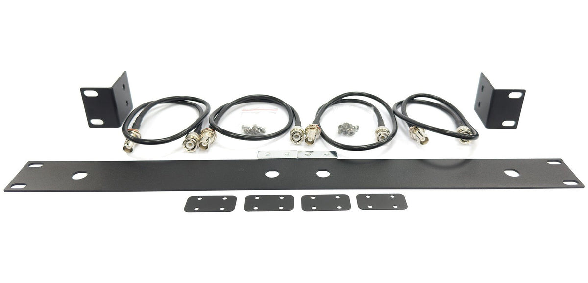 Q-Audio 1U 19" Rack Mount Kit For 2 x QWM 1960 V3 Receivers