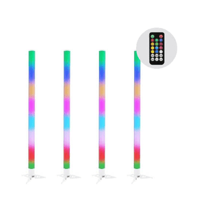 Equinox Pulse Tube Lithium Colour Changing RGB LED Tube Battery Powered - Four Pack 1