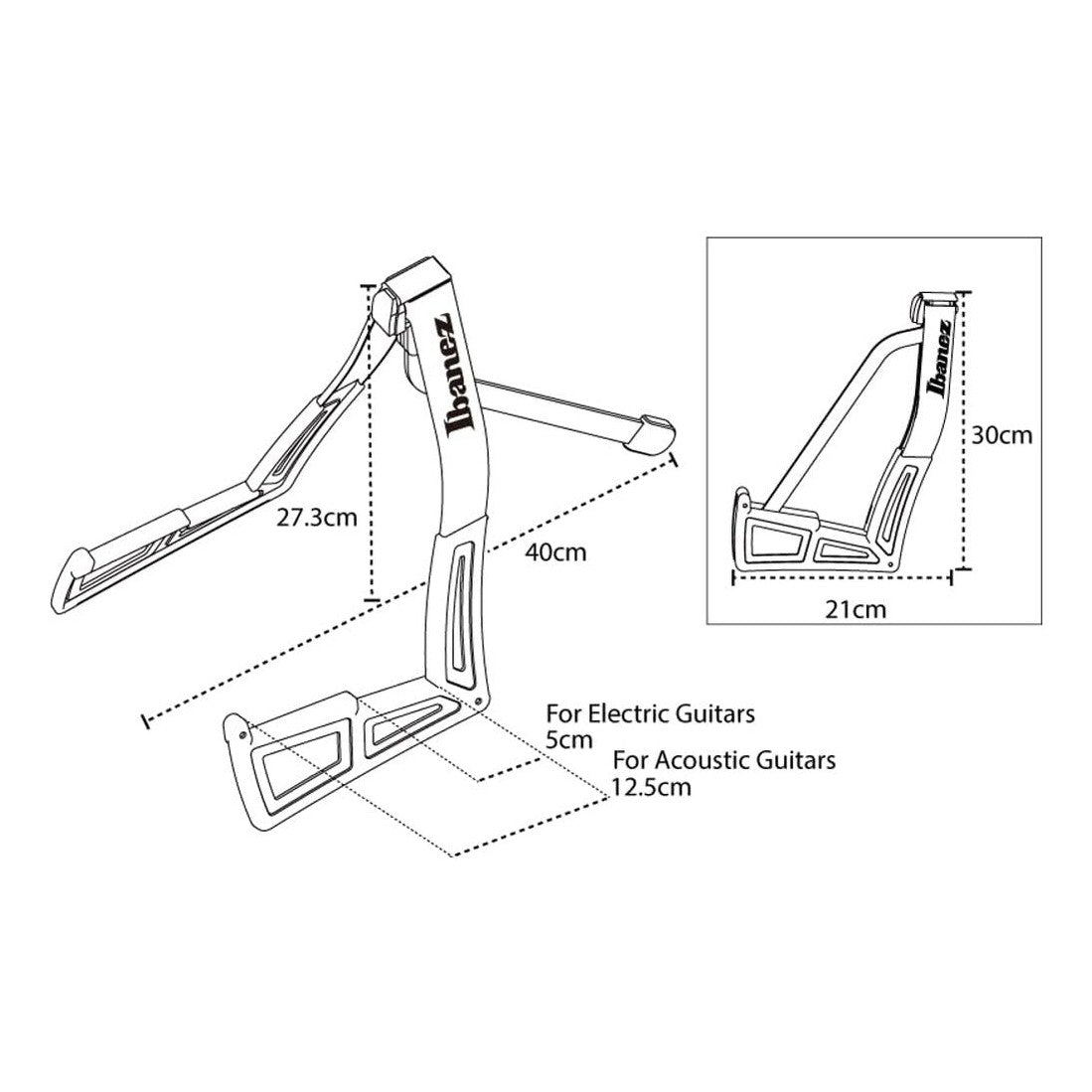 Ibanez ST101 Foldable Guitar Stand 5