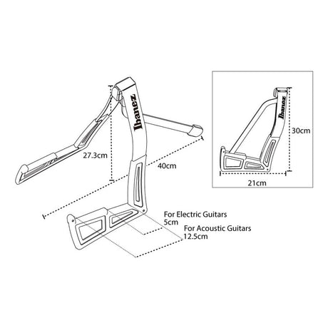 Ibanez ST101 Foldable Guitar Stand 5