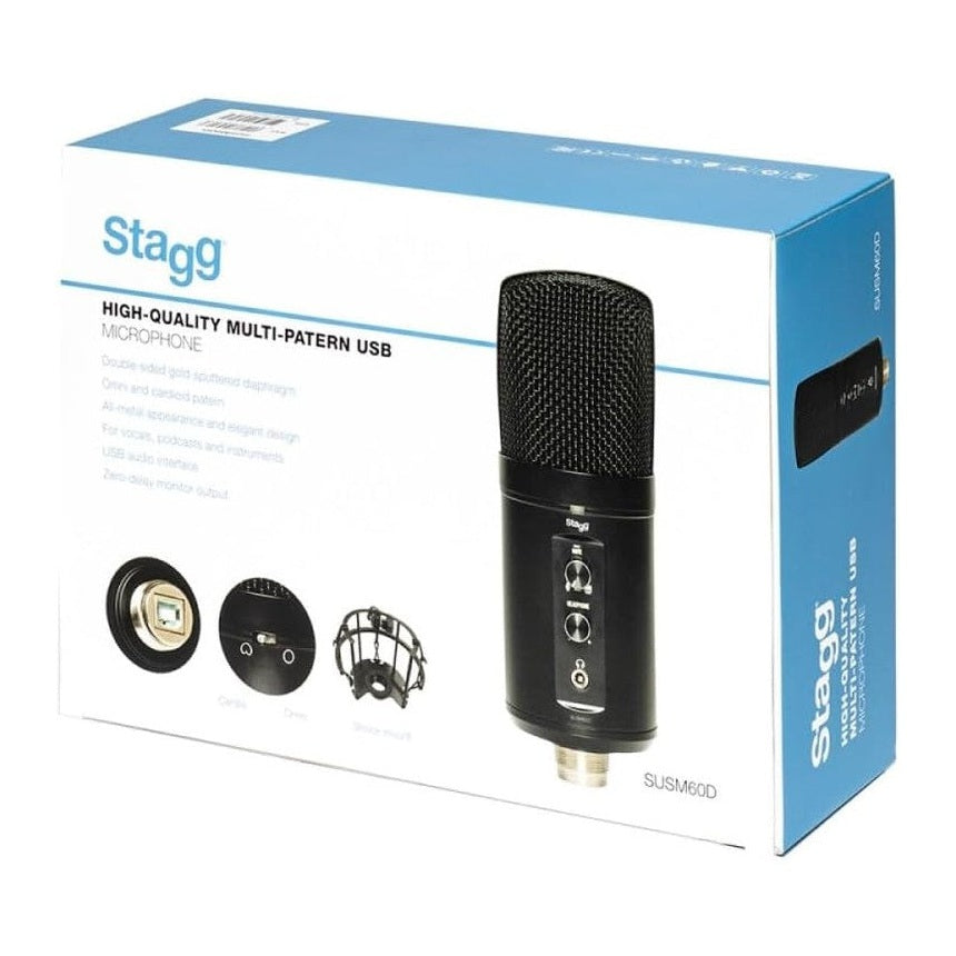 Stagg SUSM60D Dual-Pattern USB Condenser Microphone 6