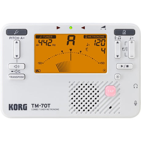 Korg TM-70T Combo Tuner Metronome - White 1