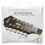Ibanez IACS12C Coated 80/20 Bronze 12-String Acoustic Guitar Strings — Light, .010-.047 1
