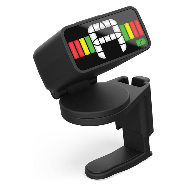 D’Addario Micro RC Rechargeable Headstock Tuner – Ultra-Compact Chromatic Clip-On Tuner 1