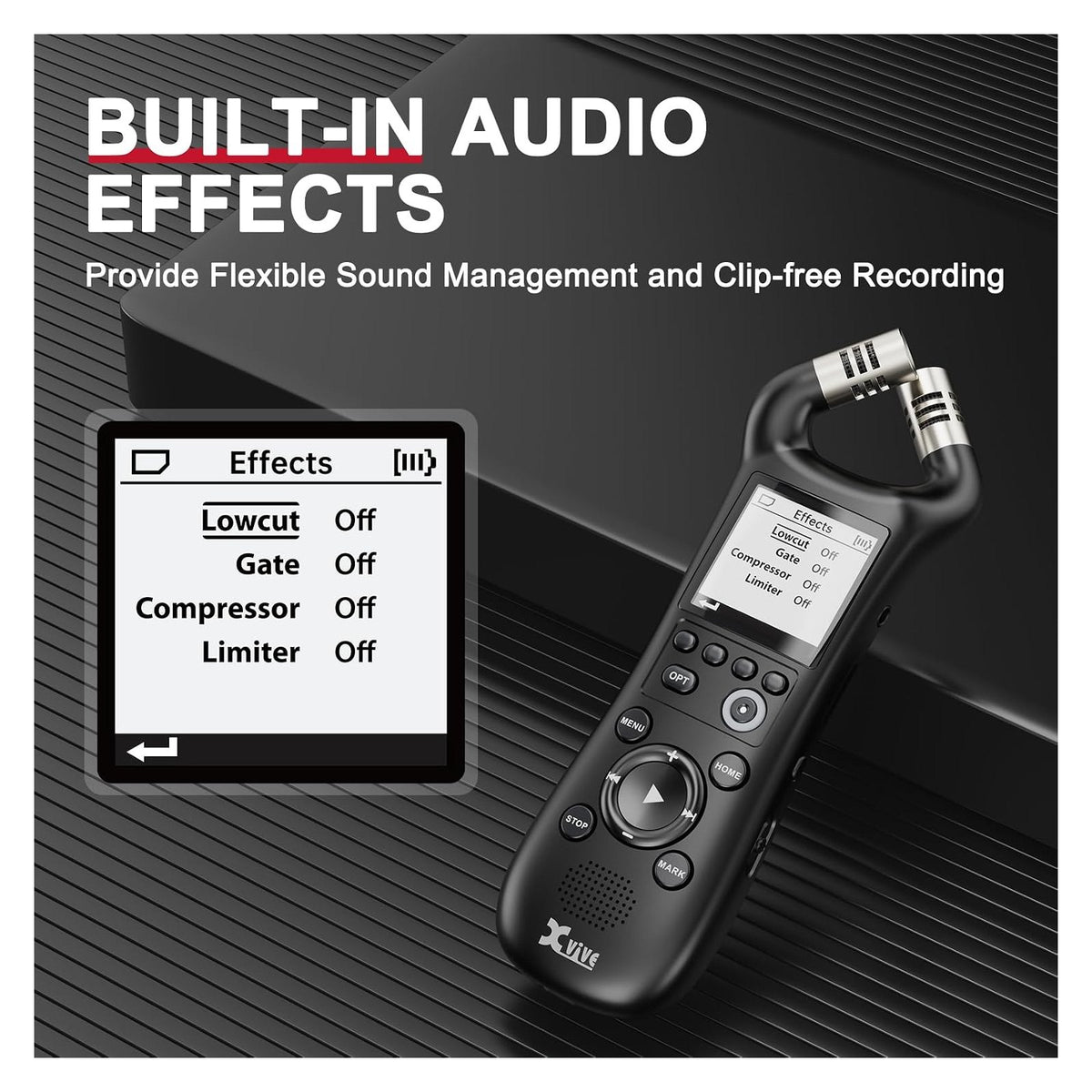 Xvive XV1-R Portable Stereo Recorder & USB Audio Interface 3