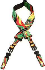 DiMarzio Steve Vai ClipLock® Guitar Strap - Standard Length Green Universe 1