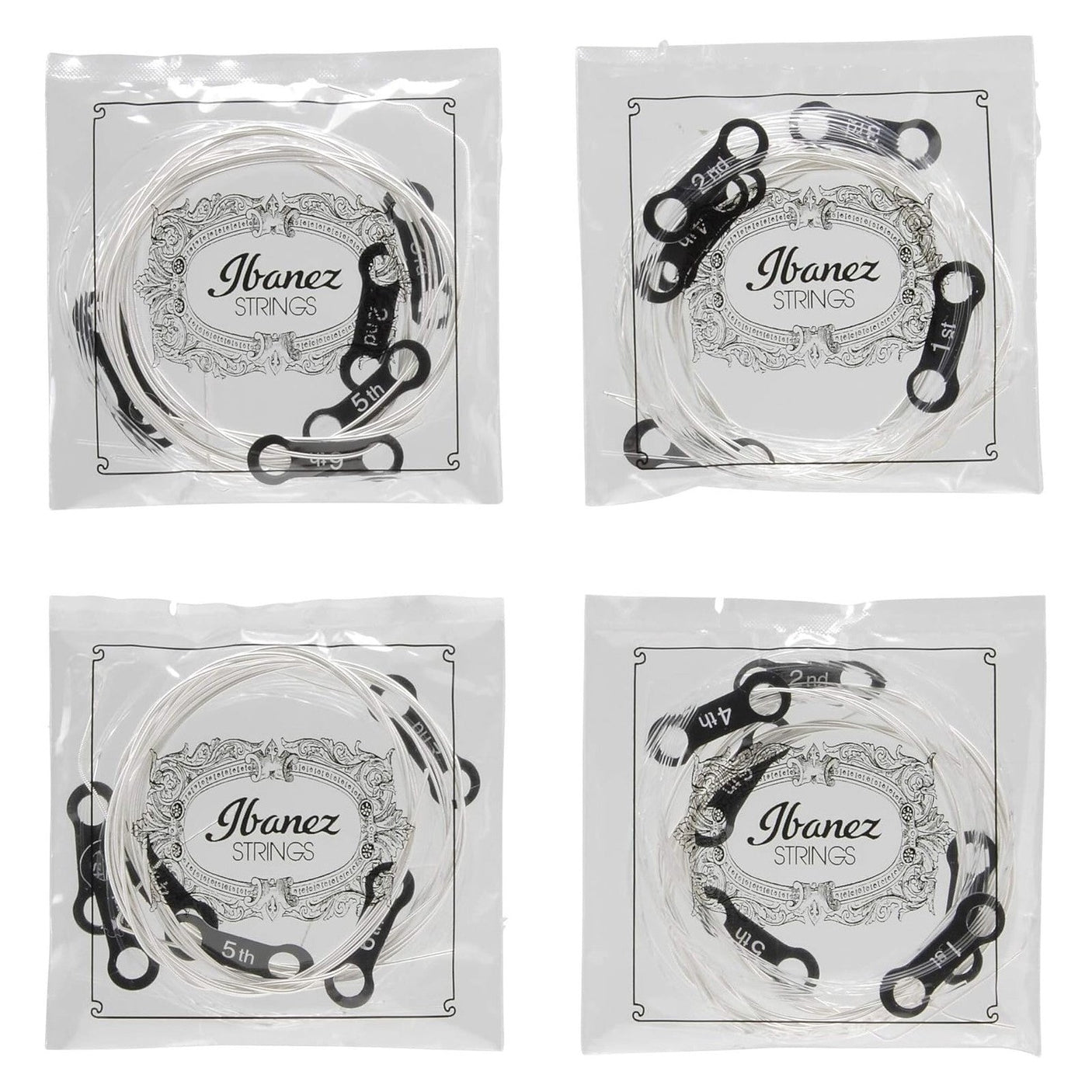 Ibanez PICLS6HT Classical Guitar Strings — Hard Tension, Clear Nylon Trebles, Silver Wound Bass 4-Pack Copy 3