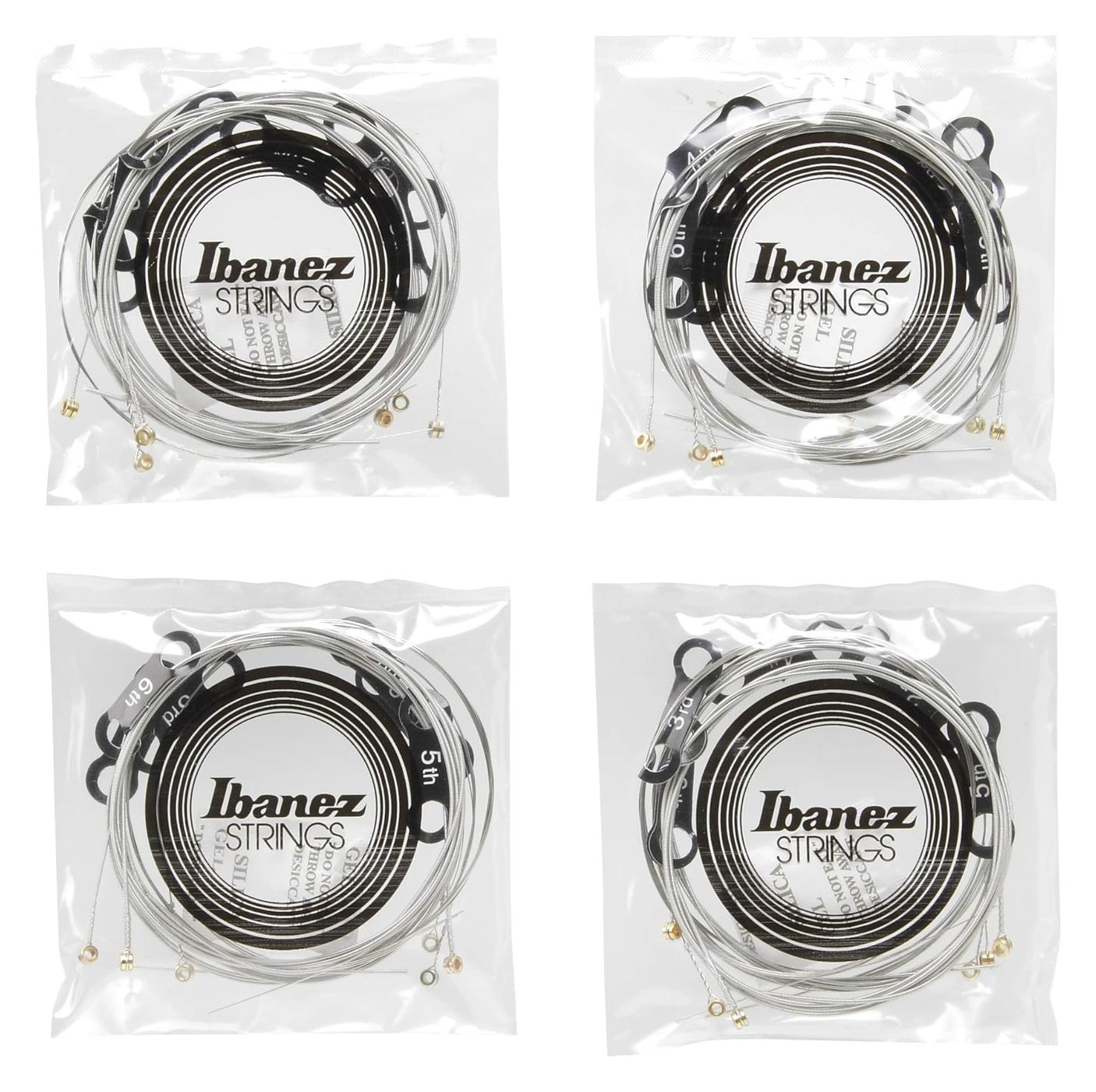 Ibanez PIEGS61 Nickel Wound Electric Guitar Strings — Light, 6-String, .010-.046 4-Pack 3