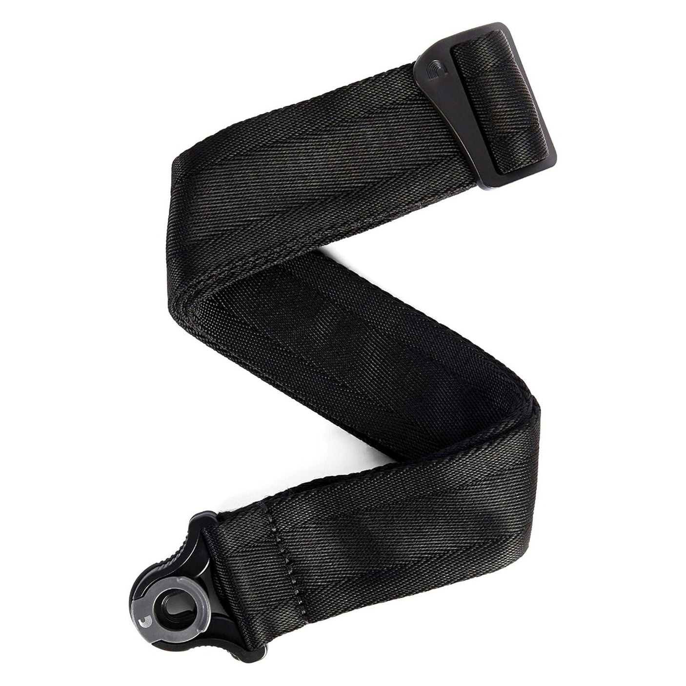D’Addario Auto Lock Guitar Strap – Black Nylon 1