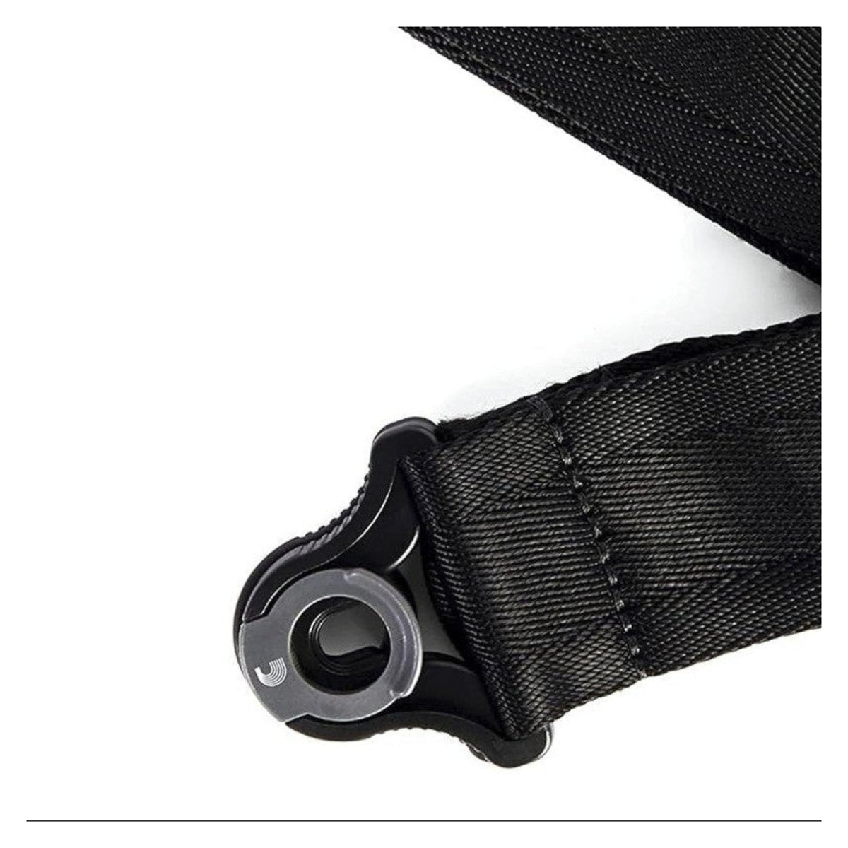 D’Addario Auto Lock Guitar Strap – Black Nylon 2