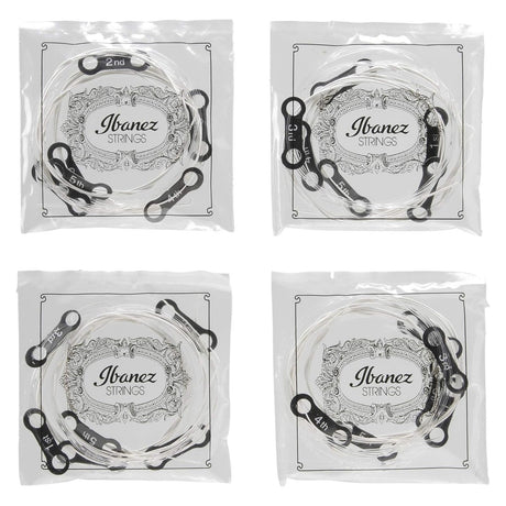 Ibanez PICLS6NT Classical Guitar Strings — Normal Tension, Clear Nylon Trebles, Silver Wound Bass 4-Pack 3