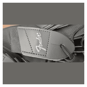 Fender 2" Pick'N'Strap Polypro Guitar Strap with Leather Ends Silver Logo 1
